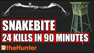 Snakebite Power from the Tower - 24 Kills in 90 Minutes - theHunter Classic