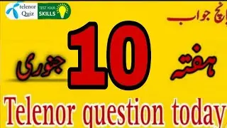 10 January 2026 questions and answers | My Telenor TODAY Answers