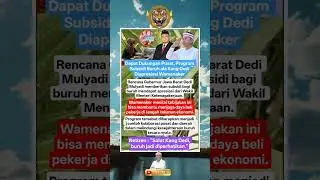 KDM DIAPRESIASI MENTERI!! #kdm #dedimulyadi #gubernursiliwangi