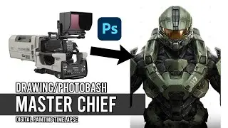Master Chief - Digital Painting/Photobash exercise