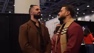 Сет Роллинс из WWE и Майкл Джордан из AEW встретились лицом к лицу на Radio Row | WWE против AEW