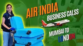 Air India Business Class Review || Adani Lounge || Mumbai to London #themoodymenons #airindiaflight