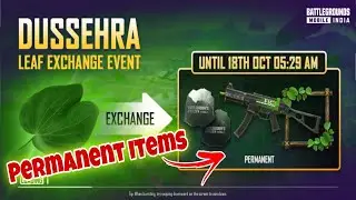 🔥BGMI NEW DUSSEHRA Leaf Exchange Event | Get Free Permanent UMP Skin, AG Currency, Classic Crate Etc