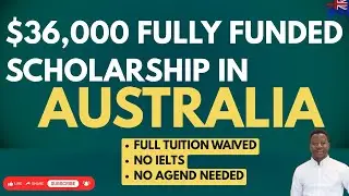 No IELTS, No Application Fee: $36,000 Stipend Full MSc & PhD Scholarship in Australia