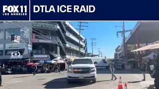 ICE raids target LA's Fashion District; protester shot in eye speaks out