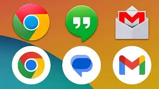 Android Google Apps Icons: 2013 vs 2023!