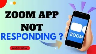 FIX ZOOM APP NOT RESPONDING ON YOUR DEVICE