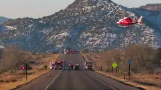 New Mexico State Road 30 vehicle accident -  08 January 2013