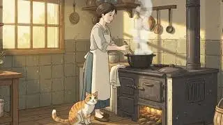 Dust on Shoes, Light in the House | A Quiet Village Evening 🌾 | Ghibli Family || Ghibli-Style ASMR