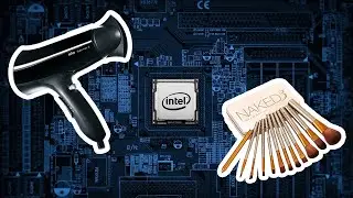 How To Clean PC Using  Hair Dryer and Makeup Brushes (Without Compressed Air)