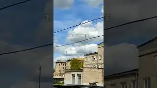 A Russian Su-25 flying over Horlivka