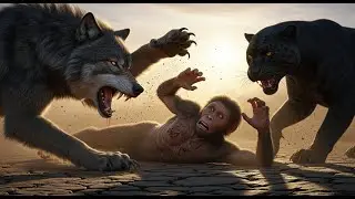 Life of Millions Years Ago | Prehistoric Wolf Attack | Early Humans Fight for Survival