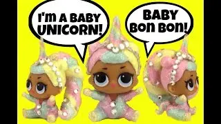 LOL Lil Sister BON BON UNICORN CUSTOM  Doll Story L.O.L. Surprise Video Girly Girlz