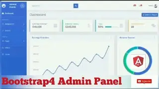 How to create responsive Admin Dashboard with Login page using bootstrap4 and font awesome.