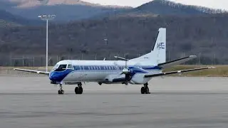 (4K) Air Charter Express Saab 2000 (N532FR) Takeoff | Roanoke Regional Airport (1-15-26)