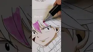 Drawing Natsu Dragneel🔥🐉 | Fairy Tail #anime #art #drawing #natsu #fairytail #shorts
