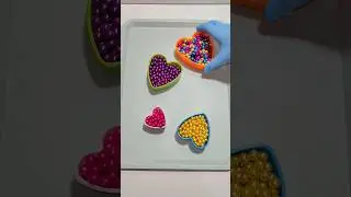 🍄Colourful beads run #asmrbeads #viral #fun