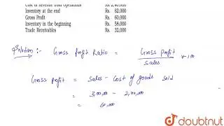 From the following information calculate Gross Profit Ratio, Inventory Turnover Ratio and Trade...