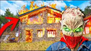 QUEMAMOS LA GUARIDA DEL ZOMBIE CON LOS PAYASOS ASESINOS!! Makiman