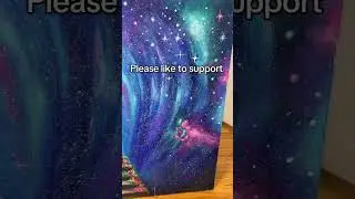 144 hours of painting a galaxy #art #creative #painting #artlovers #acrylicpainting #galaxy #artist