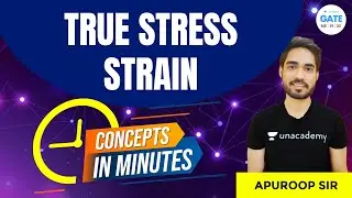 True Stress - Strain | Concepts in Minutes | By Apuroop Sir