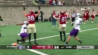 Harvard Football vs. St. Thomas Game Recap