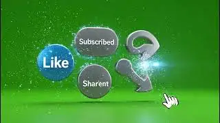 Epic Subscribe Like Comment Share Green Screen Buttons for Dynamic YouTube Intros