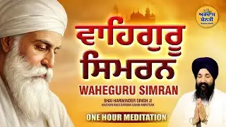 Waheguru Simran 1 Hour Meditation | Most Peaceful & Relaxing Waheguru Simran | Nonstop Naam Simran