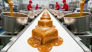 Inside the Giant Sugar Factory: Soft Milk Caramels (Full Process)