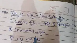 Bus Classification in 2min :Types of buses in power system (Load flow Analysis)#shorts #viral #love