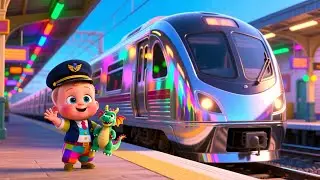 Magical Train Adventure 🚂✨🍼 | Kids Fantasy Song | Learn Numbers and Happy Routines