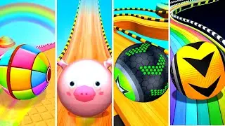Candy Ball Run vs Sky Ball Jump vs Going Balls vs Rolling Ball Sky Escape - Android, IOS gameplay