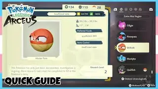Where To Catch Hisuian Voltorb *Coronet Highlands* In Pokemon Legends Arceus | Location Quick Guide