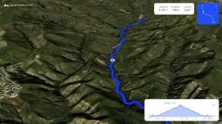 Chino Hills Green River to Campground Mountain Biking 3D Flyover