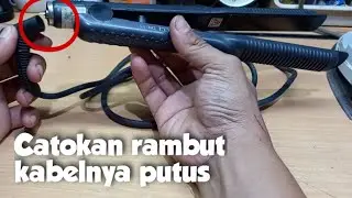 Catokan rambut kabel putus