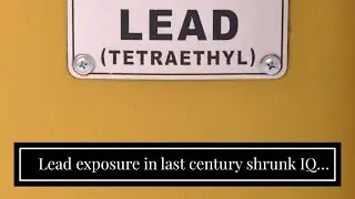 Lead exposure in last century shrunk IQ scores of half of Americans