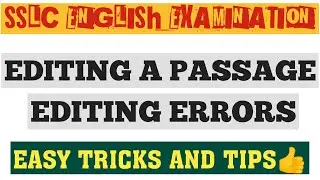 How to Edit a passage,Editing Easy അല്ലെ 👍#keralasyllabus  #english #exam #sslcexams #examtips #exam