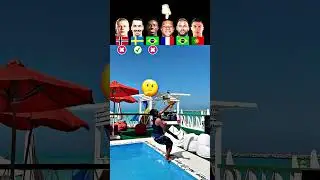 Haaland VS Zlatan VS Vini Jr VS Mbappe VS Neymar VS Ronaldo  | Bicycle Kick in Pool
