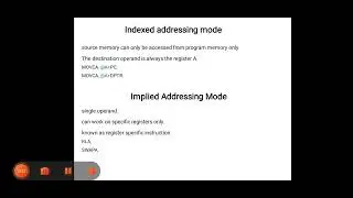 M&M/ADDRESSING MODES,INSTRUCTION FORMATS 8051/VIDEO NO.28