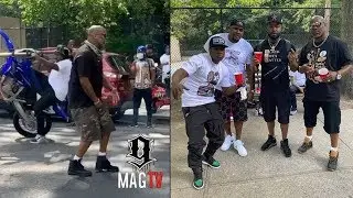 DMX Spotted In New York Filming Music Video With The LOX!