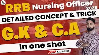RRB NURSING OFFICER-2025 | KGMU | SGPGI | EMRC | Special MCQ🔥 | Current Affair | By: Jitendra Sir