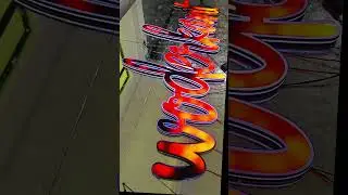 New Era iridescent luminous sign with high return rate💃 #signage #leddisplay #storesign #led