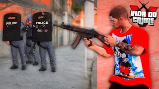 GTA V - VIDA DO CRIME | POR CAUSA DE UM VACILÃO, A POLÍCIA INVADIU A FAVELA! - #03