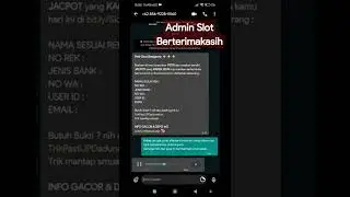 Pesan Moral Untuk Admin Slot