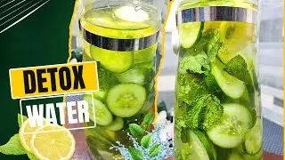 Simple Detox Water at Home | Detox Water for Clear & Healthy Skin #detoxwater #detoxwaterrecipe