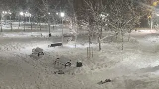 First Snow in Bucharest
