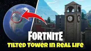 Fortnite Tilted Tower 🗼 in Real Life on Google Earth 🌍 and Google Maps #googleearth #maps #fortnite