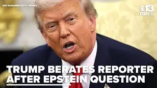 'Sick pervert': Trump denounces Jeffrey Epstein while lambasting reporter in Oval Office