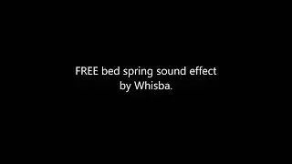FREE bed spring sound effect. Reuse, sample, edit as you wish.