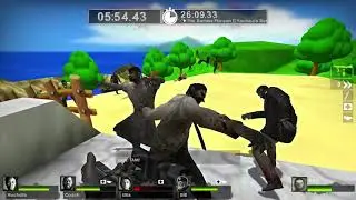 Left 4 Dead 2 Peach's Castle With all 8 Survivors (No Commentary)
